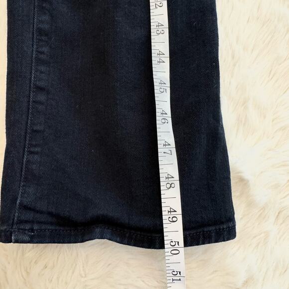 PAIGE Black Denim Overalls 24 Preppy 90s - Picture 11 of 16